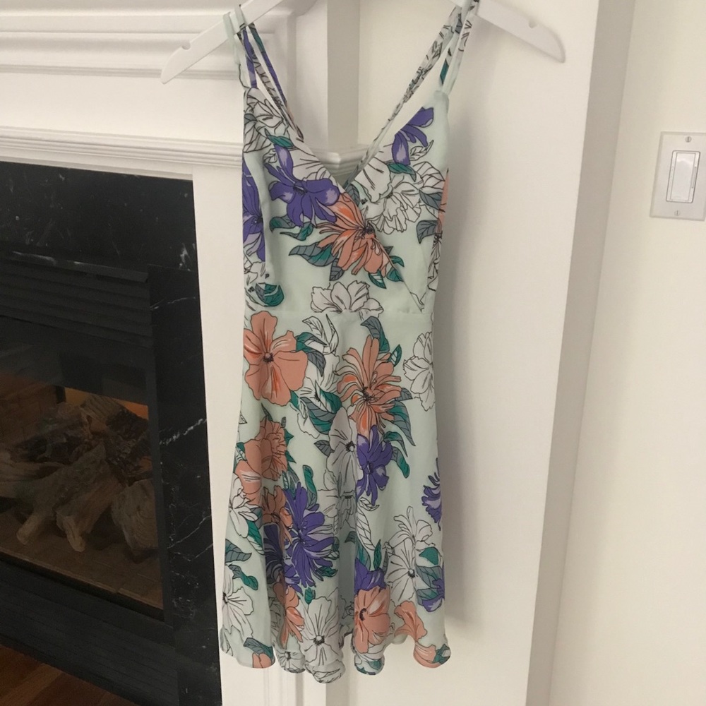 Floral wrap dress